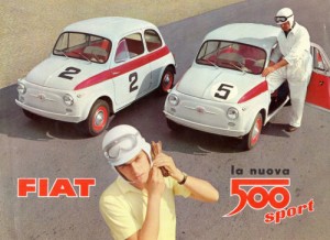 Le catalogue publicitaire de la Fiat Nuova 500 "Sport" 1958 <br />COPYRIGHT ARCHIVES AGRIPPA-MEDIA /// FONDS MONTÉN