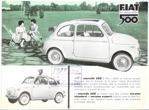 Le catalogue français des 500 "Economica" et "Normale" de 1957, vendues respectivement sous les références "Standard" et "Export" COPYRIGHT ARCHIVES AGRIPPA-MEDIA /// FONDS MONTÉN