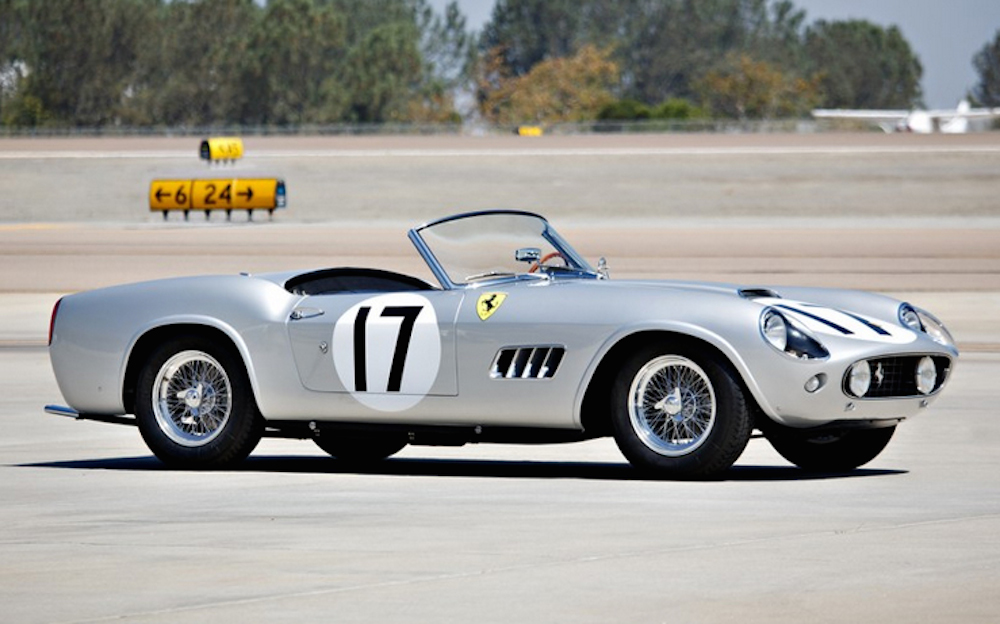 Ferrari 250 GT California Spider Competizione de 1959 (lot n°33). <br />(copyright archives AgrippA mediA /// archives Gooding & Company)