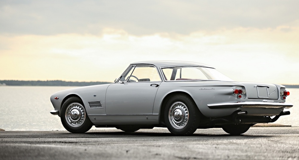 Maserati 5000 GT « Coupé Indianapolis » de 1961 (lot n°48). <br />(copyright archives AgrippA mediA /// archives Gooding & Company)