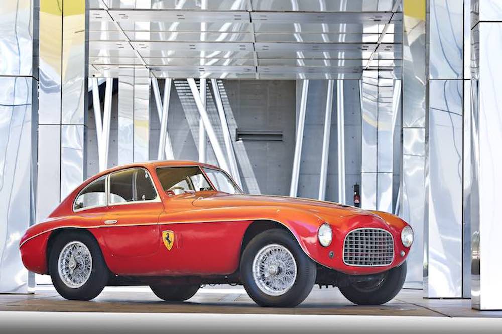 Ferrari 166 MM Berlinetta Touring de 1950 (lot n°68). <br />(copyright archives AgrippA mediA /// archives Gooding & Company)